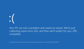 Blue screen prank